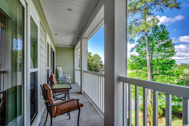 view of balcony