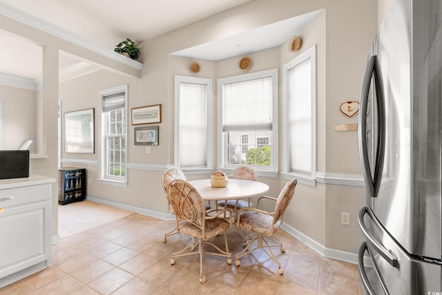 1617 Tradition Club Dr, Pawleys Island, SC 29585 - dining room featuring light tile patterned flooring and baseboards