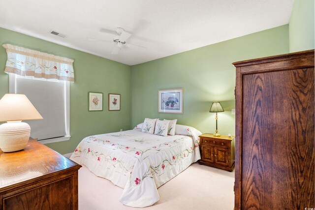 1617 Tradition Club Dr, Pawleys Island, SC 29585 - bedroom featuring visible vents, a ceiling fan, and carpet