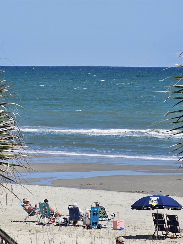water view featuring local beach