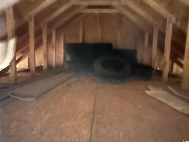 view of attic