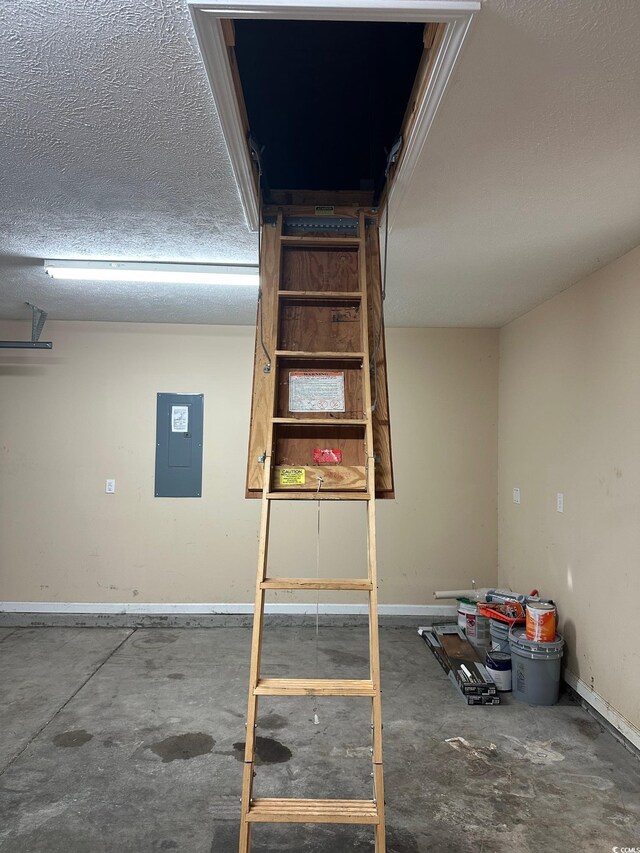 753 Bucklin Loop, Myrtle Beach, SC 29579 - interior space with baseboards, electric panel, and unfinished concrete floors