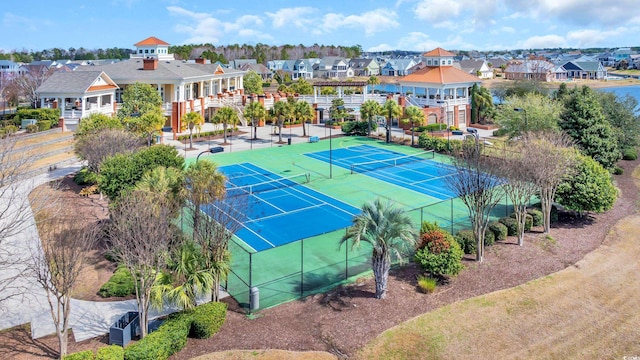bird's eye view with a residential view