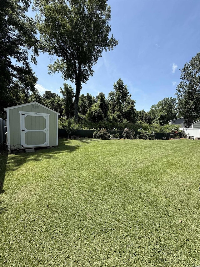 113 Edwards Ln, Longs, SC 29568 - view of green lawn with a storage unit
