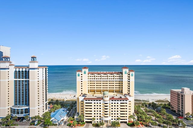 2000 N Ocean Blvd Unit 301, Myrtle Beach, SC 29577 - drone / aerial view of waterfront with a beach