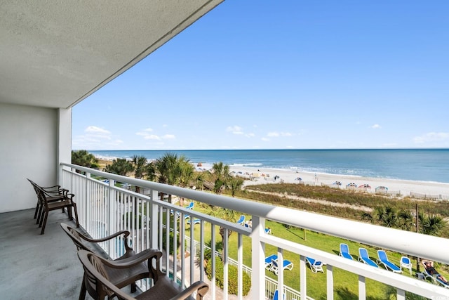 2000 N Ocean Blvd Unit 301, Myrtle Beach, SC 29577 - balcony featuring view of water and beach