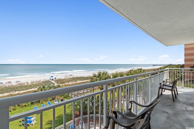 2000 N Ocean Blvd Unit 301, Myrtle Beach, SC 29577 - balcony with view of water and beach