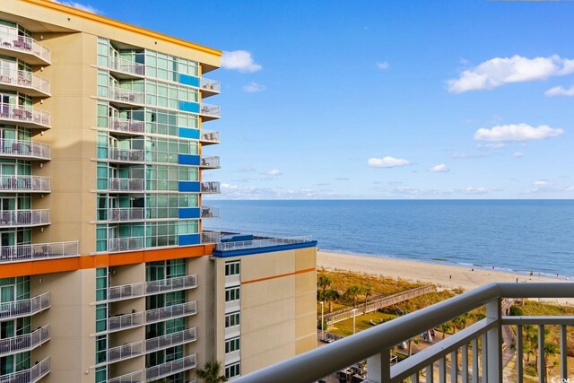 5200 N Ocean Blvd Unit 833, Myrtle Beach, SC 29577 - property view of water with a beach view