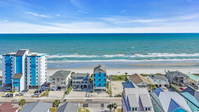 2808 N Ocean Blvd, North Myrtle Beach, SC 29582 - bird's eye view with a beach view and a water view