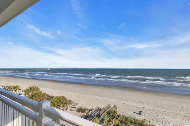 2808 N Ocean Blvd, North Myrtle Beach, SC 29582 - property view of water featuring a beach view