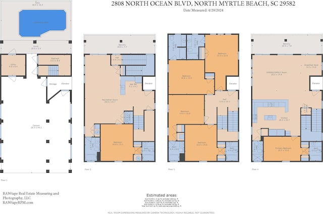 2808 N Ocean Blvd, North Myrtle Beach, SC 29582 - floor plan