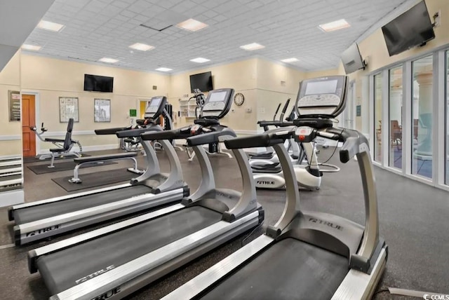 view of workout area