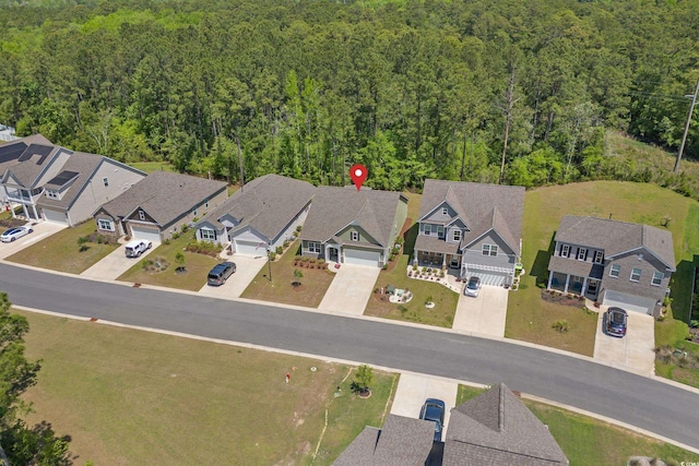 847 Flowering Branch Ave, Little River, SC 29566 - aerial perspective of suburban area with a forest