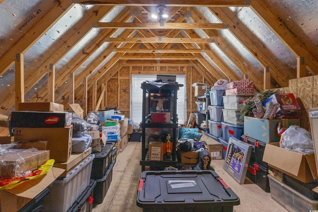 view of attic