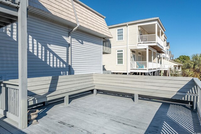 300 47th Ave S Unit 1E, North Myrtle Beach, SC 29582 - view of wooden terrace