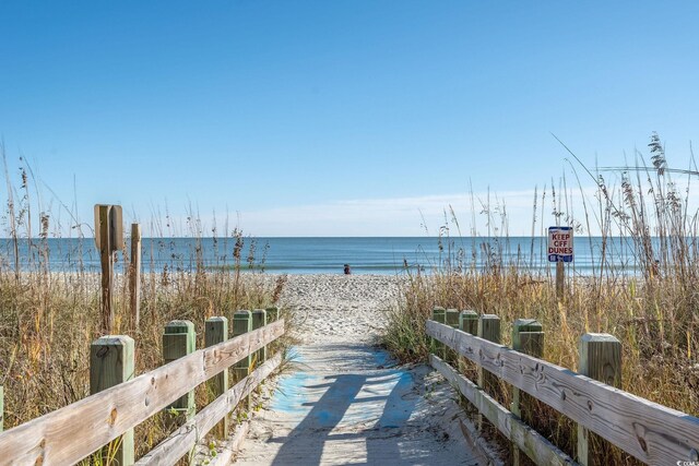 300 47th Ave S Unit 1E, North Myrtle Beach, SC 29582 - water view with nearby beach and fence
