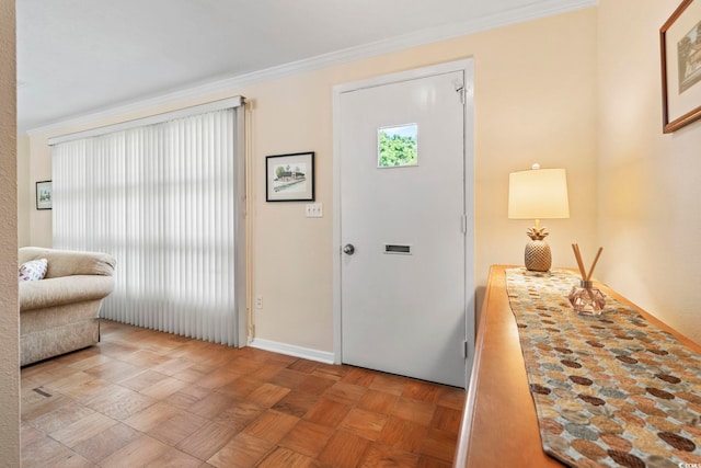 558 Juniper Dr -, Unit Myrtle Beach, SC 29577 - foyer entrance featuring baseboards and crown molding