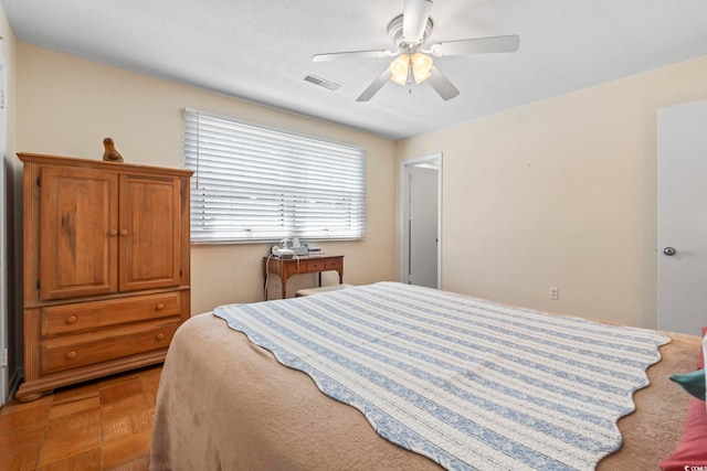 558 Juniper Dr -, Unit Myrtle Beach, SC 29577 - bedroom featuring ceiling fan and visible vents