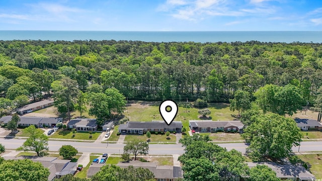 558 Juniper Dr -, Unit Myrtle Beach, SC 29577 - bird's eye view with a water view and a residential view
