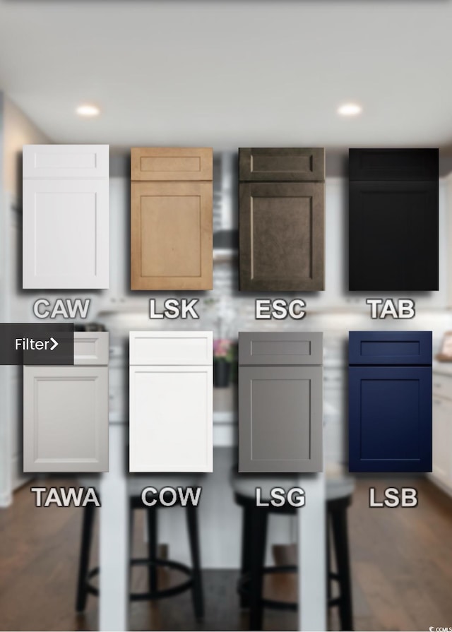 detailed view of recessed lighting