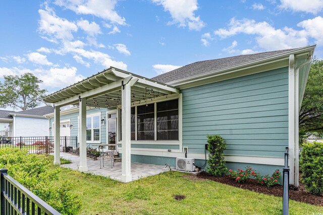 1400 James Island Ave, North Myrtle Beach, SC 29582 - rear view of house featuring a patio area and a cooling unit