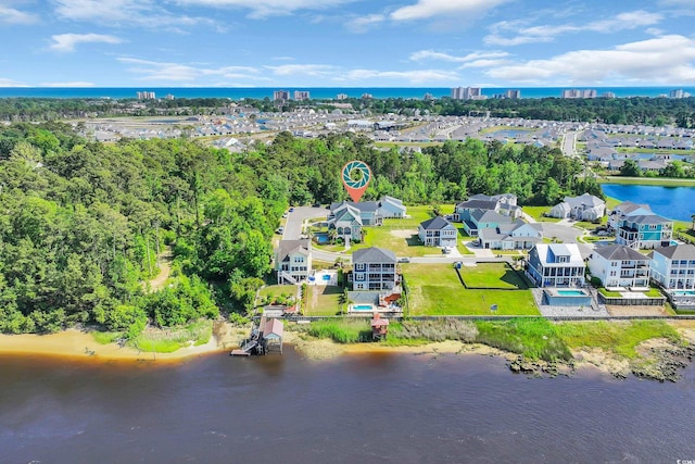 260 Palmetto Harbour Dr, North Myrtle Beach, SC 29582 - bird's eye view featuring a water view