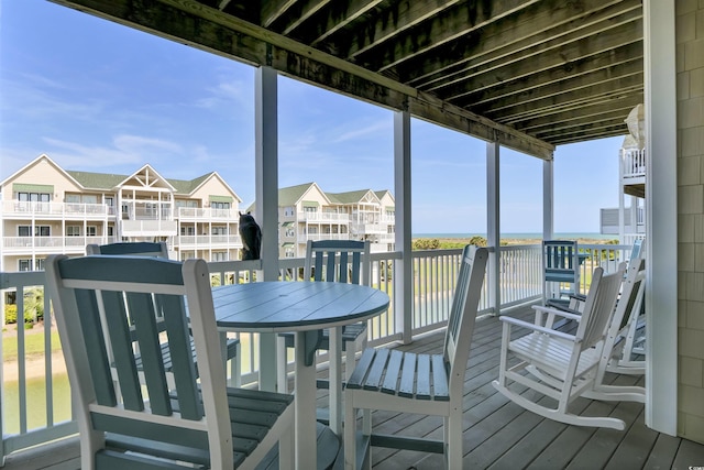 156 Via Old Sound Blvd Unit C, Ocean Isle Beach, NC 28469 - view of wooden terrace
