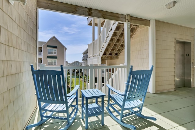 156 Via Old Sound Blvd Unit C, Ocean Isle Beach, NC 28469 - balcony featuring elevator