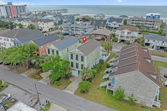 215-B S Dogwood Dr, Surfside Beach, SC 29575 - bird's eye view featuring a water view and a residential view