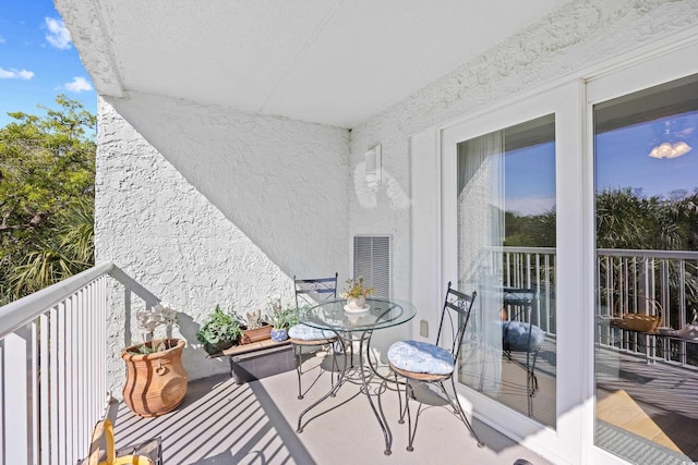 view of balcony
