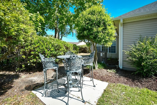 view of patio with cooling unit