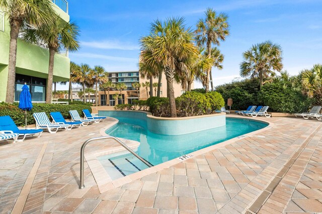 1105 S Ocean Blvd Unit 1024, Myrtle Beach, SC 29572 - pool with a patio area