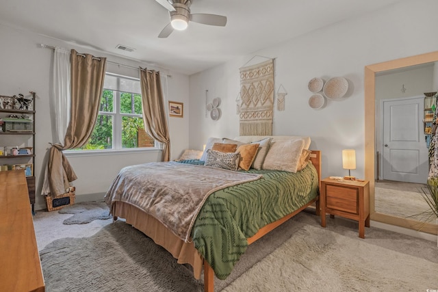 1011 Maxwell Dr, Little River, SC 29566 - carpeted bedroom featuring visible vents, baseboards, and ceiling fan