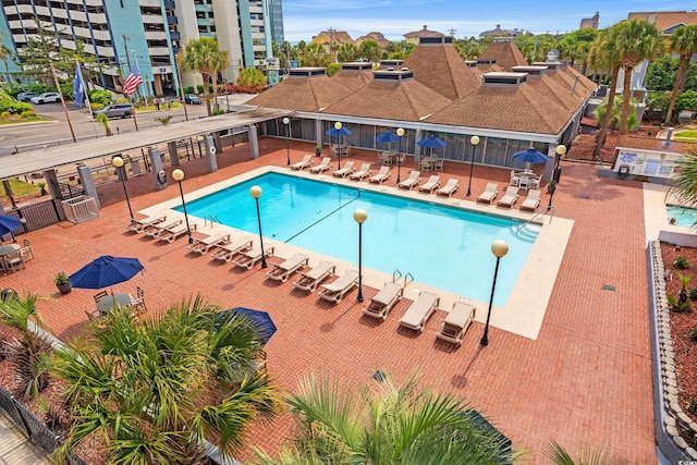 6803 N Ocean Blvd Unit 328, Myrtle Beach, SC 29572 - community pool featuring fence