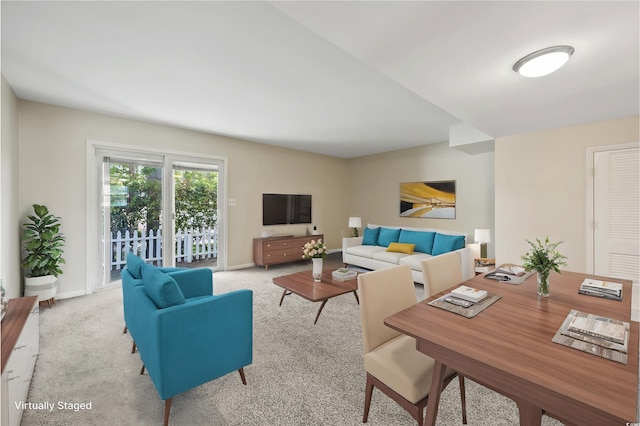 2701 Hillside Dr S Unit 1, North Myrtle Beach, SC 29582 - carpeted living area with baseboards