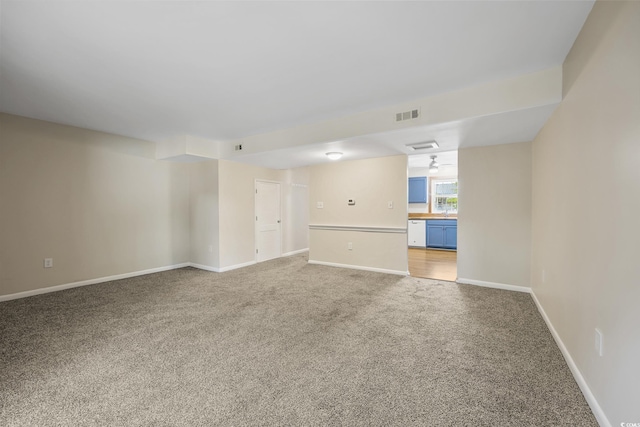 2701 Hillside Dr S Unit 1, North Myrtle Beach, SC 29582 - unfurnished room with light carpet and baseboards