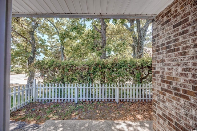 exterior space featuring fence