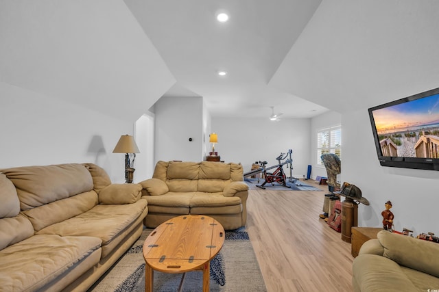 1004 Whooping Crane Dr, Conway, SC 29526 - living room featuring recessed lighting and light wood-style flooring