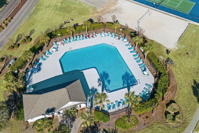 birds eye view of property