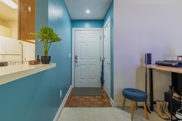 entryway with baseboards