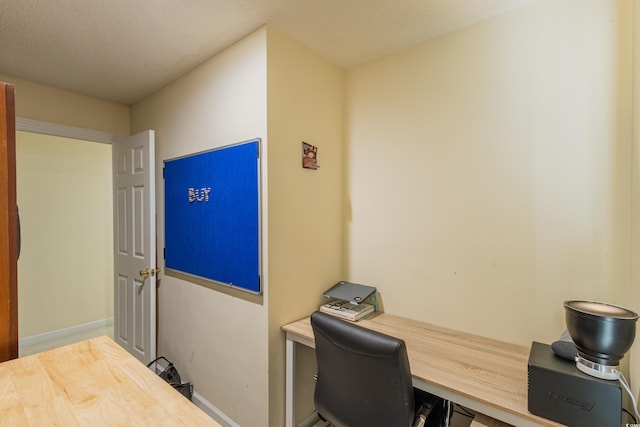 office area with baseboards