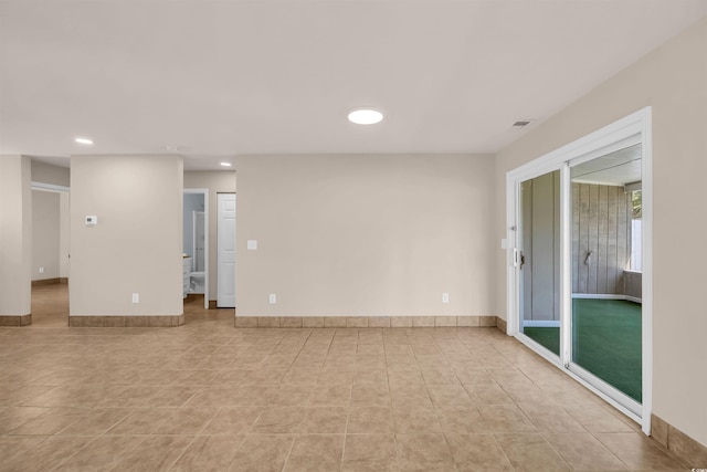 1361 Turkey Ridge Rd Unit C, Surfside Beach, SC 29575 - unfurnished room with recessed lighting, baseboards, and light tile patterned flooring