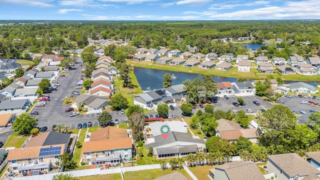 1361 Turkey Ridge Rd Unit C, Surfside Beach, SC 29575 - aerial perspective of suburban area with a nearby body of water and a heavily wooded area