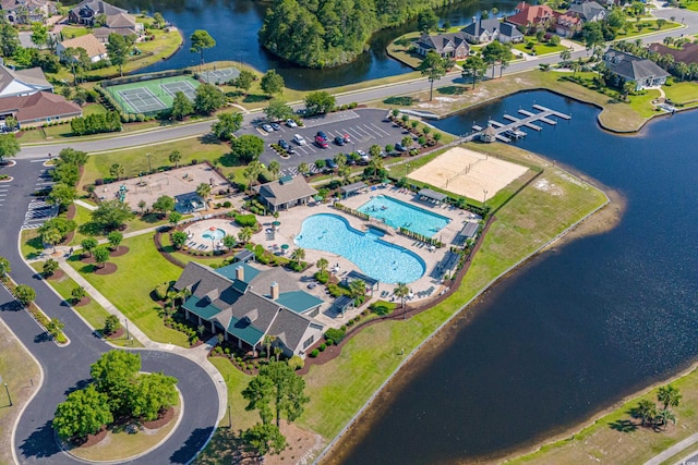 256 Shoreward Dr, Myrtle Beach, SC 29579 - birds eye view of property featuring a water view