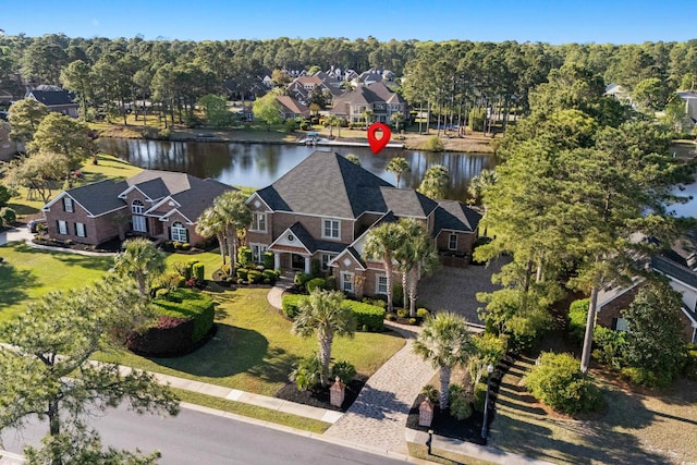 256 Shoreward Dr, Myrtle Beach, SC 29579 - aerial view with a residential view and a water view