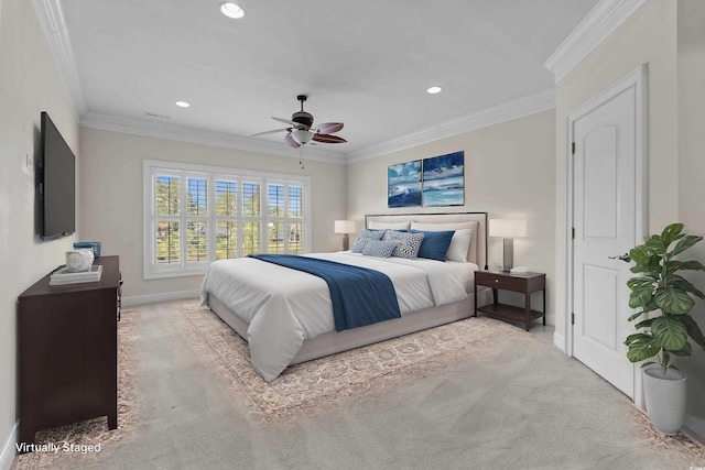 256 Shoreward Dr, Myrtle Beach, SC 29579 - bedroom featuring baseboards, recessed lighting, and carpet floors