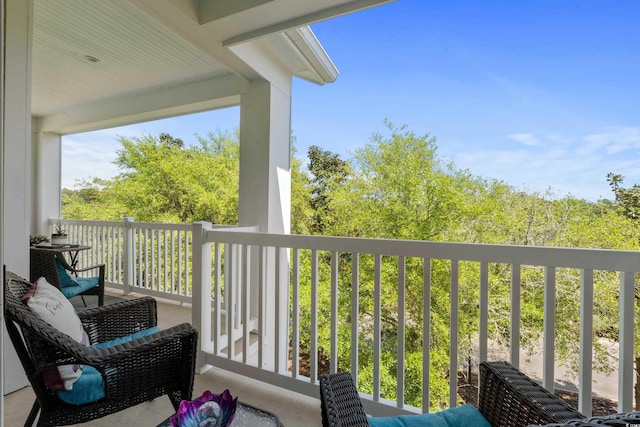 view of balcony
