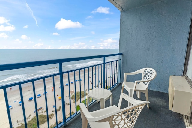 1105 S Ocean Blvd Unit 1008, Myrtle Beach, SC 29577 - balcony with view of water and beach