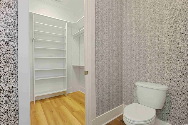 1359 Peterson St, Myrtle Beach, SC 29577 - bathroom featuring wood finished floors, toilet, and a walk in closet
