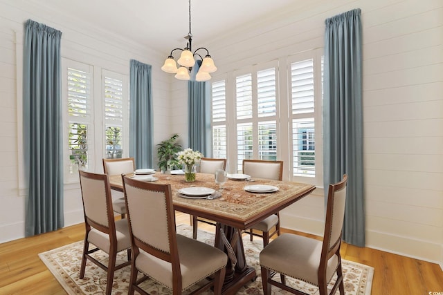 1359 Peterson St, Myrtle Beach, SC 29577 - dining area with a chandelier and wood finished floors